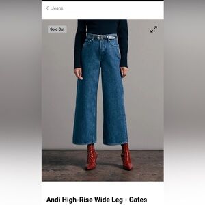 Rag and Bone Andi High-Rise Wide Leg size 24
